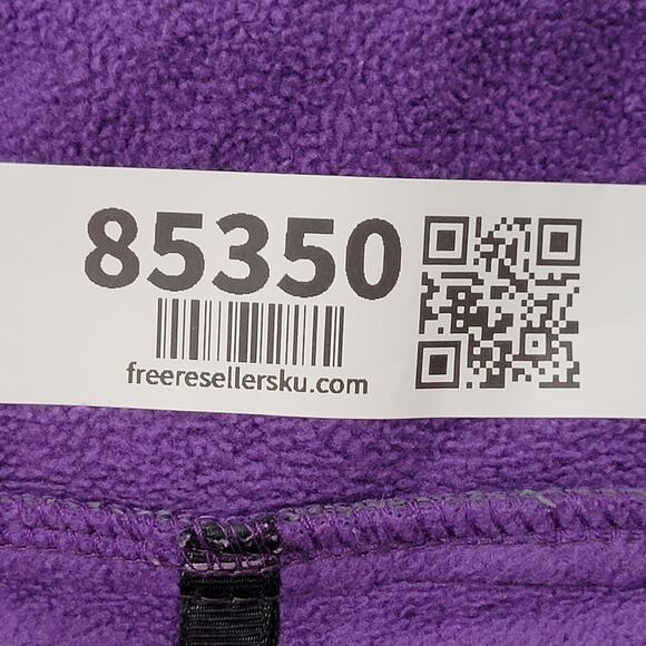 Vintage Y2K North-Face Fleece Jacket Womens S/M 18x25 Purple TNF - Picture 14 of 16